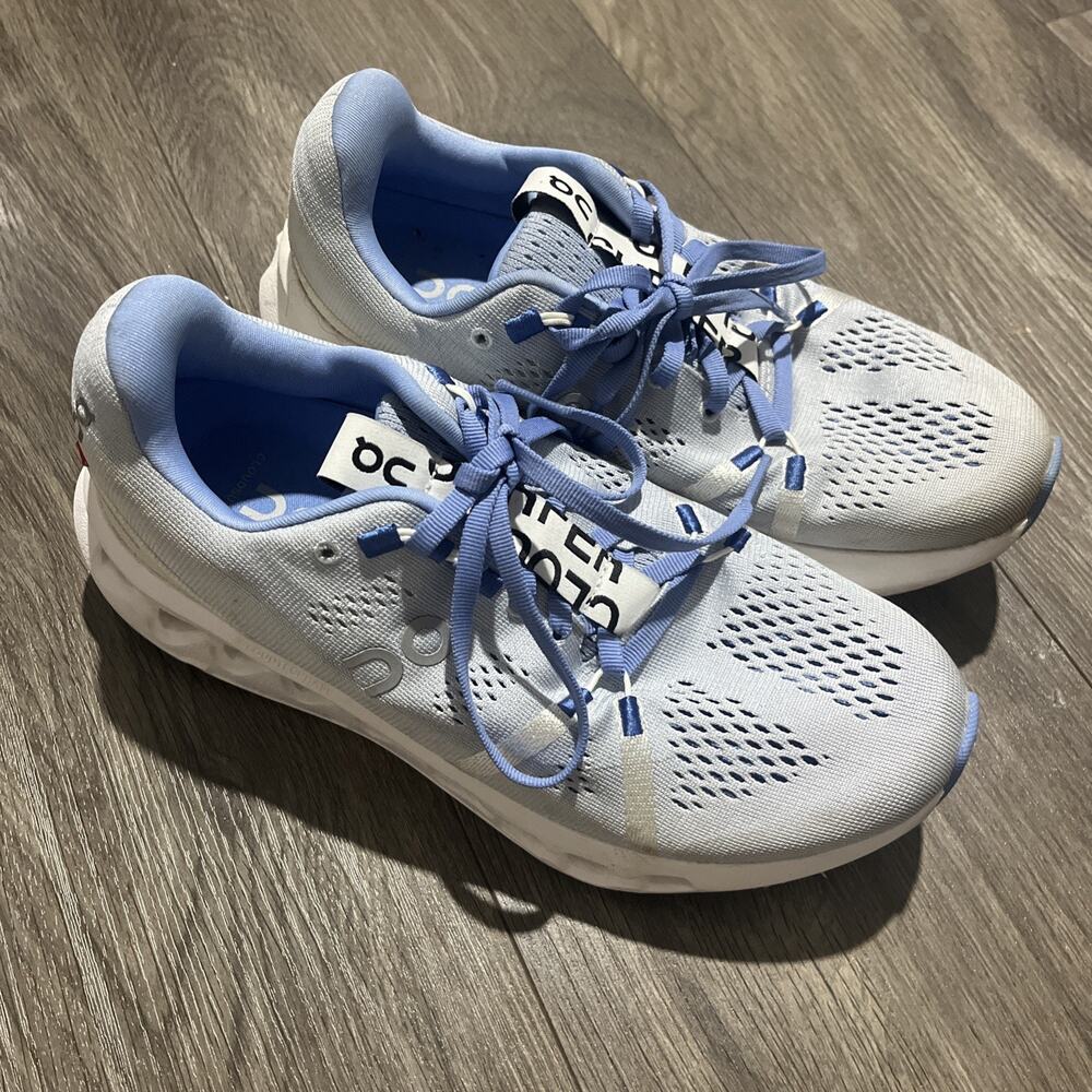 On Cloudsurfer Shoes Womens 7 Blue CloudTec Cushioned Running Sneakers Athletic